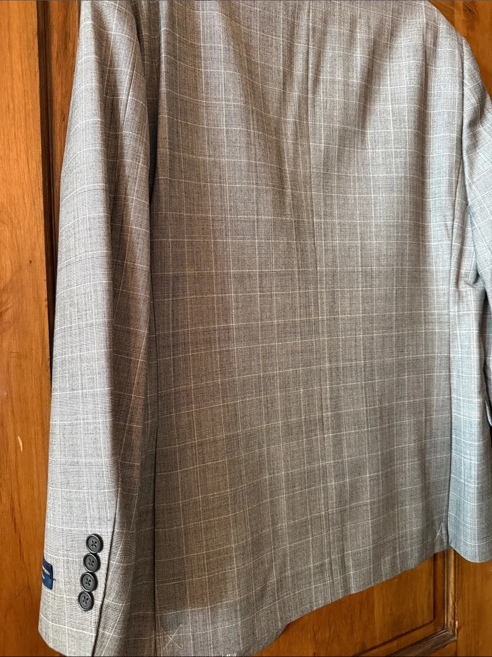 Brooks Brothers Men's Gray Windowpane Blazer - Classic Tailored Jacket